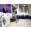 Rolls-Royce Power Systems CEO Joerg Stratmann addressed employees during the opening ceremony for the new Remanufacturing & Overhaul Center at the company’s mtu Aiken campus in South Carolina. Initial production will focus on remanufactured service parts to support customers in North America. (Photo: Rolls-Royce)