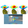 Simulated pressure pattern on the hull above the propeller providing a direct link to the vibration pattern and the URN emissions. (Image: SCHOTTEL)