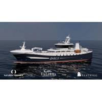 Austral Fisheries new longline vessel built by Båtbygg AS. Design and illustration by Marin Teknikk AS.