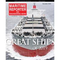 Corona Youthful graced the cover of the December 2019 edition of Maritime Reporter & Enginering News. (Image: Maritime Reporter & Engineering News)
