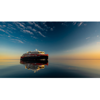 Hurtigruten's MS Roald Amundsen in the Northwest passage - as the first hybrid powered ship to traverse the legendary passage. PHOTO: KARSTEN BIDSTRUP/HURTIGRUTEN