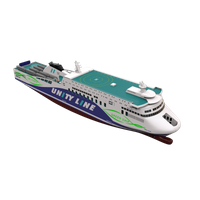 The new Polish RoPax vessels will operate on LNG fuel with Wärtsilä 31DF dual-fuel engines. (Image: Polsteam)