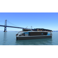 Rendering if the new 150-passenger ferry designed for San Francisco Bay Ferry (Image: Aurora Marine Design)