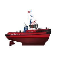 The Robert Allan design RAscal 2100-Z & RAscal 2100-TS series are Med Marine’s 21m ASD & 21m conventional tugboat series with maximum 50 tons of bollard pull. Image courtesy Steerprop/Med Marine