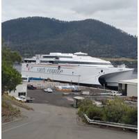 Virtu Ferries ship launched at Incat. Photo: Incat