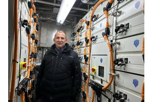 AYK Energy founder Chris Kruger aboard H2 Barge 2 (Photo: AYK Energy)