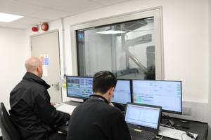 Cox Powertrain engineers analysing test data at company HQ in Shoreham-by-Sea, UK (Photo: Cox Poowertrain)