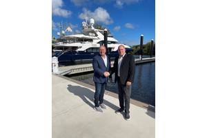 Left to right: Patrick Bucci, General Manager – Cox Marine, Ring Power with Doug Ross, Regional Director – Americas, Cox Marine (Photo: Cox Marine)