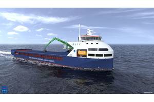 This is what one of Skarv Shipping Solutions' ships could look like. The vessels will potentially have a 90 per cent reduction in emissions compared to similar traditional ships. Ill. NORTHWEST3D