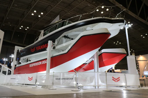 The suspension boat at the Japan International Boat Show 2018 (Photo: Yanmar)