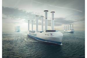Three LDA wind-assisted ro-ro vessels will also feature hybrid propulsion, power management and control technology from BERG. Credit: BERG Propulsion