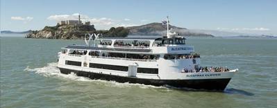 The Alcatraz Clipper, an Alcatraz Cruises hybrid ferry that uses a Corvus Energy battery system. (Photo: Alcatraz Cruises)