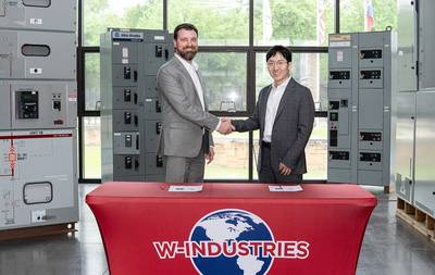 Amogy CEO Seonghoon Woo (right) with Michael Bain (left), Senior Vice President, W-Industries Z (Photo: W-Industries)