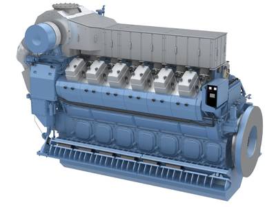 Bergen B32:40V12ACD engine (Image: Rolls-Royce)