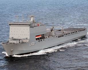 HMAS Choules: Photo credit RAN