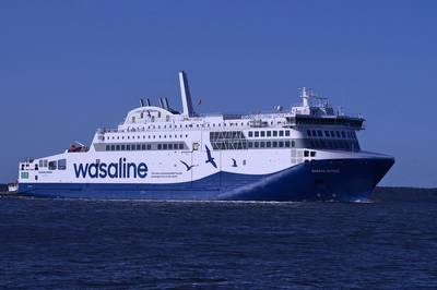 Wasaline’s new environmentally-friendly ferry, Aurora Botnia. (Photo: Wasaline)