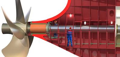 Illustration of the stern tube design awarded ABS AIP. (Image: SDARI)