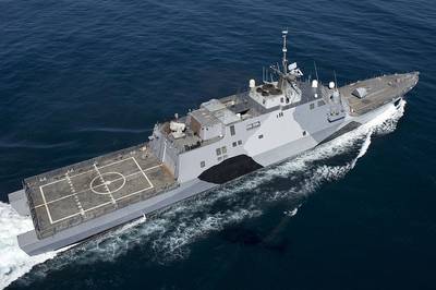 The littoral combat ship USS Freedom (LCS 1). (Photo courtesy of IntelliJet)
