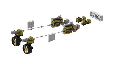 Cat Marine Hybrid Thruster system (Photo: Caterpillar Marine)