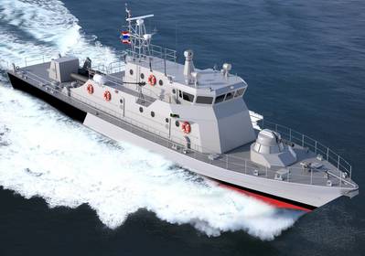 Rendering of the new patrol craft for the Royal Thai Navy (Image: Marsun)