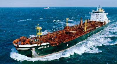 Tanker AURELIA, Shipping Company Carl Büttner GmbH & Co.KG, Length 168 m, 24,000 to (tDW)