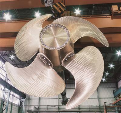 Schottel SCP controllable-pitch propeller systems of the 5-X series are available with  power ratings from 1,000-20,000 kW.