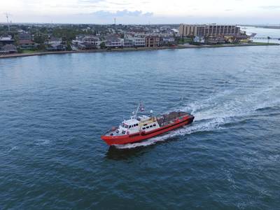 Miss Vivian runs a top speed of 21 knots with three PowerTech 6135SFM engines. (Photo: John Deere)