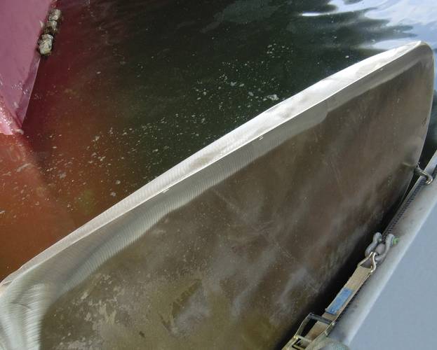 Cropped and buffed propeller blade. (Photo: Hydrex)