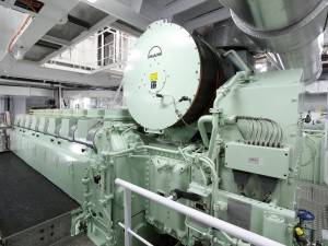 An example of the MAN 8L32/44CR engine that will power America’s Finest
