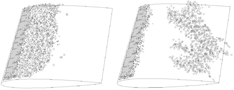 Figure 2: Sheet cavitation is detached due to turbulent flows and becomes cloud cavitation (Image: MAN Diesel & Turbo)