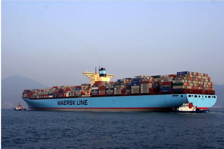First generation Triple-E containership Emma Maersk (Photo: Maersk Group)