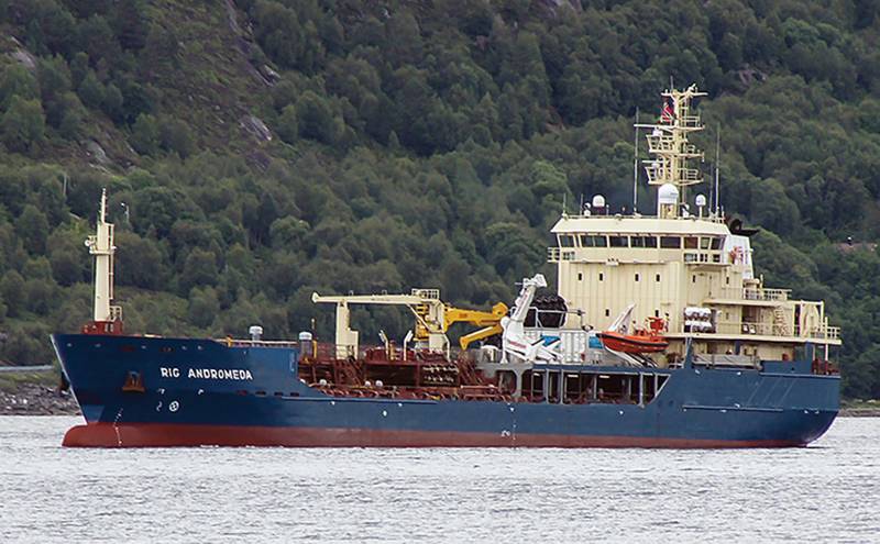 In its former life, Uksnoy Shipping’s seismic support vessel Rig Adromeda was a Turkish-built chemical tanker,  converted to an Offshore Service Vessel with a twist: an innovative permanent-magnet propulsion system from Inpower. (Photo courtesy Uksnoy Shipping)