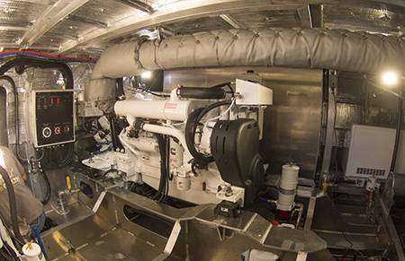 One of the Gelactic Ice’s two 410 HP, Cummins QSL9 liter engines