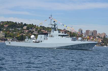 OPV No.1 / HTMS Krabi, a similar vessel to the newly order OPV No 2 (Photo:  Saberwyn, used under creative commons license)