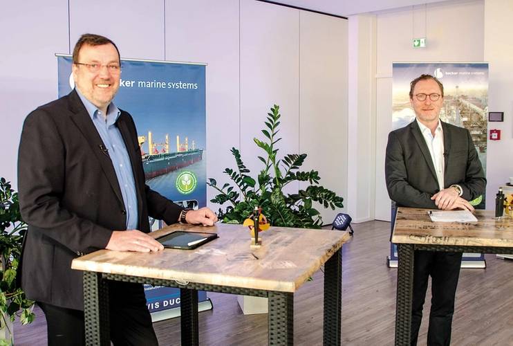 Mr Dirk Lehmann and Mr Henning Kuhlmann, Managing Directors of Becker Marine Systems. © Becker Marine Systems