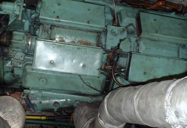 Looking down at engine (Photo: USCG)