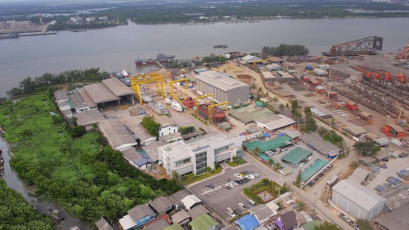 The Marsun’s ship yard in Thailand is a state of the art facility for aluminum and steel fabrication.