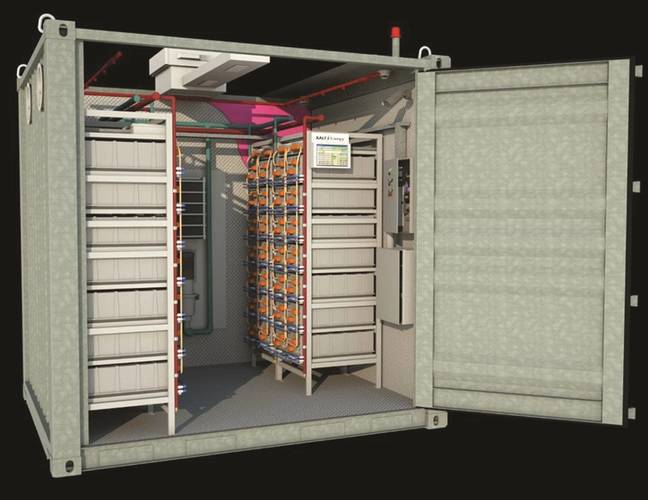 Modular ISO Container System. Includes battery modules, electrical panels & thermal management.