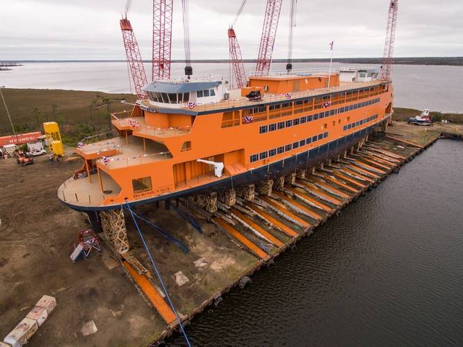 The OLLIS Class: is a new class of vessels being built for Staten Island Ferries by Eastern Shipbuilding Group. Photos: Staten Island Ferries/ESG

