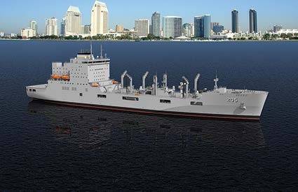 Rendering of the new generation of U.S. Navy oiler (Image: MAN Diesel & Turbo)