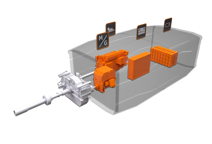 The Wärtsilä HY is a fully integrated hybrid power module in a diesel-mechanical configuration. (Image: Wärtsilä)