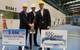 Felix Eichhorn, President of AIDA Cruises with Tim Meyer and Bernard Meyer, CEOs at MEYER WERFT. (Photo: MEYER WERFT)