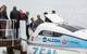 Guests embarking the aluminum-air battery equipped electric vessel. The three people in the middle, from left to right: Dekel Tzidon, CTO Phinergy; Simon Baker, President Alcoa Europe; and Martin Briere, President Alcoa GPP Canada, Europe and Africa