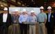 From left: Jensen's Dean Sahr, Manager, New Construction Projects and Jonathan Smith, Director, Construction Management, with Crowley's Ray Martus, Vice President, Construction Management; Tucker Gilliam, Vice President, Liner Services; Patrick Sperry, Manager, Construction Management; and Cole Cosgrove, Vice President, Operations