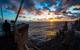 A Sailor observes the sunset aboard the guided-missile cruiser USS Bunker Hill (CG 52) (U.S. Navy photo by Peter G. Suess)