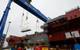 MT30 Gas Turbine Alternator lifted into the U.K. Royal Navy’s latest aircraft carrier HMS Prince of Wales (Photo: John Linton)